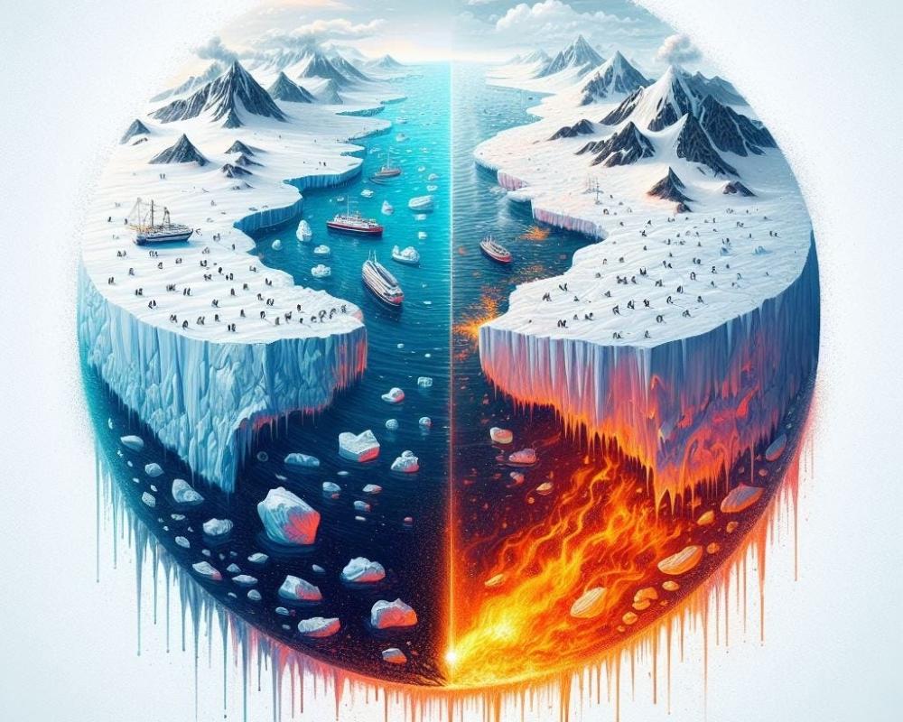 Arctic Melts, Antarctic Holds