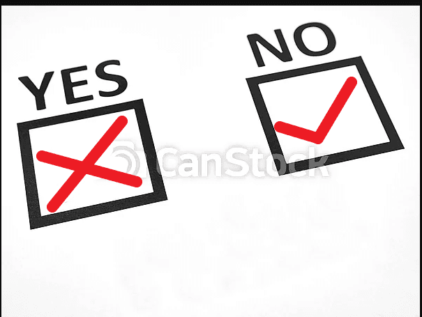 Every Yes Is a No to Something Else